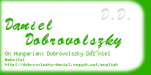 daniel dobrovolszky business card